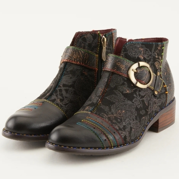 Spring Step L'ARTISTE Collection Georgiana Ankle Booties - Picture 1 of 10